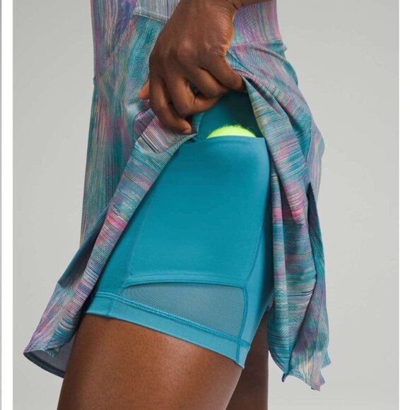 Lululemon Everlux Short-Lined Tennis Tank Dress 6" Pixel Diffuse Multi NWT Sz 4 - Picture 6 of 11